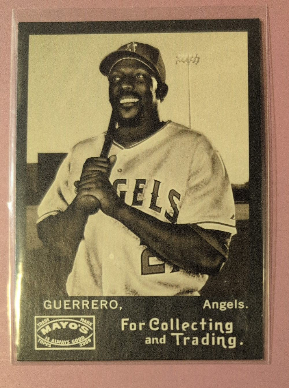 2009 Topps Mayo Vladimir Guerrero Angels Baseball Card WME-VG