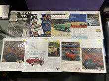 Load image into Gallery viewer, Lot of 10 Vintage Chevrolet Magazine Print Ads - Various Models &amp; Years
