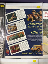 Load image into Gallery viewer, Lot of 10 Vintage Chevrolet Magazine Print Ads - Various Models &amp; Years
