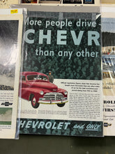 Load image into Gallery viewer, Lot of 10 Vintage Chevrolet &amp; GM Car Magazine Advertisements 1950s 1960s
