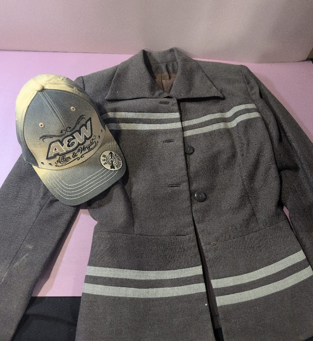 A&W Allen & Wright Root Beer Embroidered Hoko Cap Hat Green Yellow Ombre