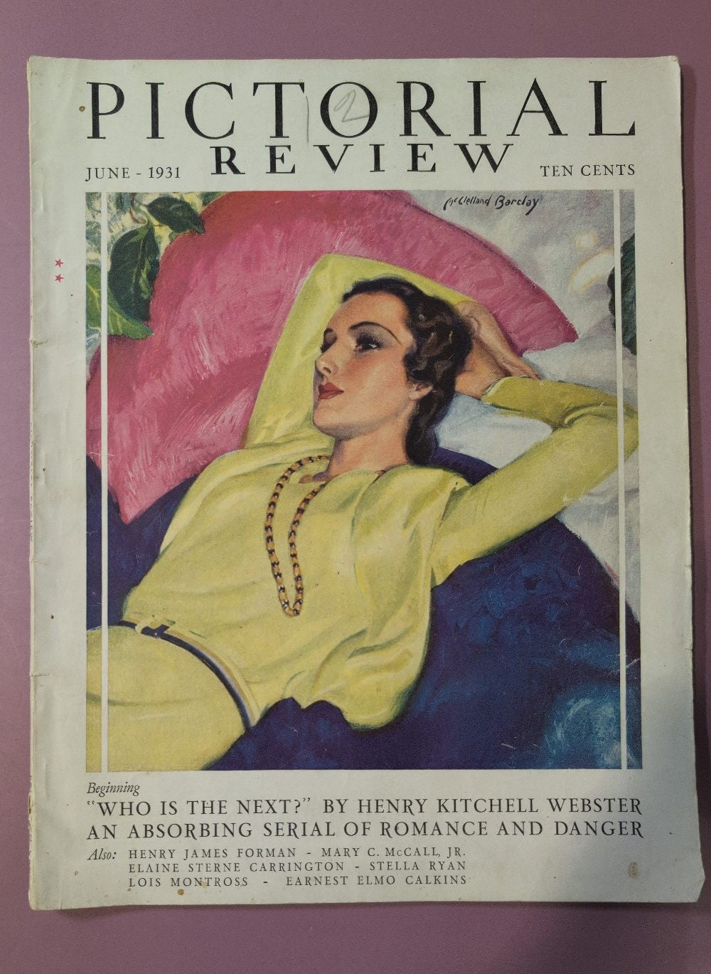 Pictorial Review Magazine June 1931 McClelland Barclay Cover