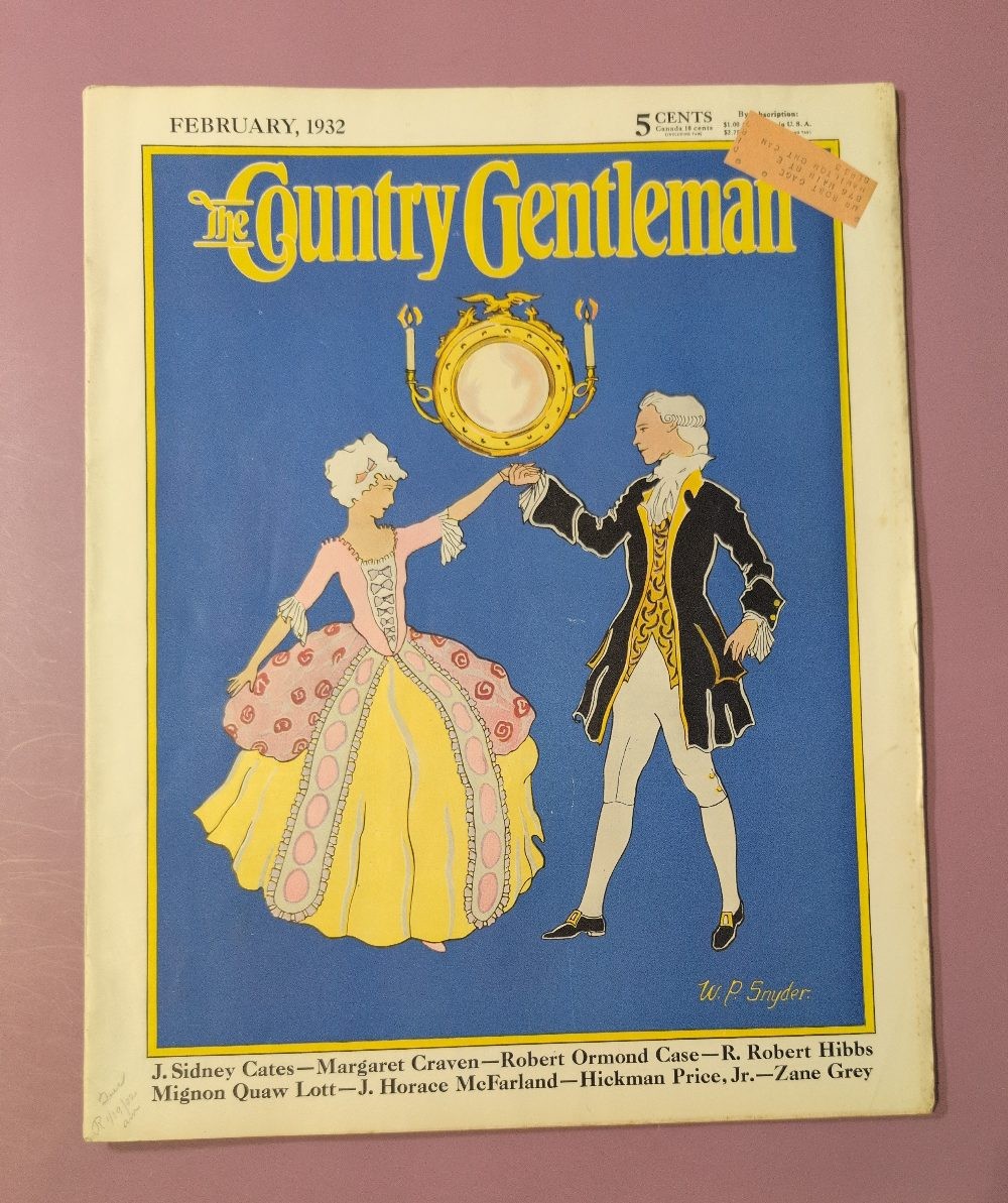 The Country Gentleman Magazine February 1932 W.P. Snyder Cover