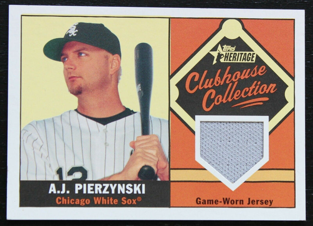2010 Topps Heritage Clubhouse Collection A.J. Pierzynski Relic Card