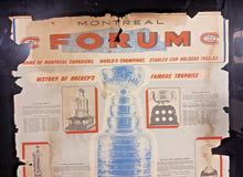 Load image into Gallery viewer, 1952-53 Montreal Canadiens World&#39;s Champions Sweet Caporal Hockey Calendar Page
