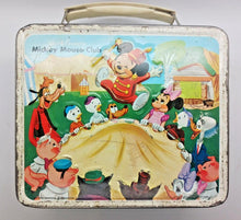 Load image into Gallery viewer, 1963 Walt Disney&#39;s Mickey Mouse Club Metal Lunchbox and Thermos (Aladdin)
