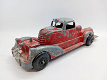 Load image into Gallery viewer, Vintage 1930&#39;s HUBLEY KIDDIE Toy FIRE TRUCK Red Metal Roadster 71/2” Long
