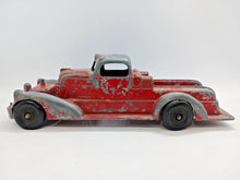 Load image into Gallery viewer, Vintage 1930&#39;s HUBLEY KIDDIE Toy FIRE TRUCK Red Metal Roadster 71/2” Long
