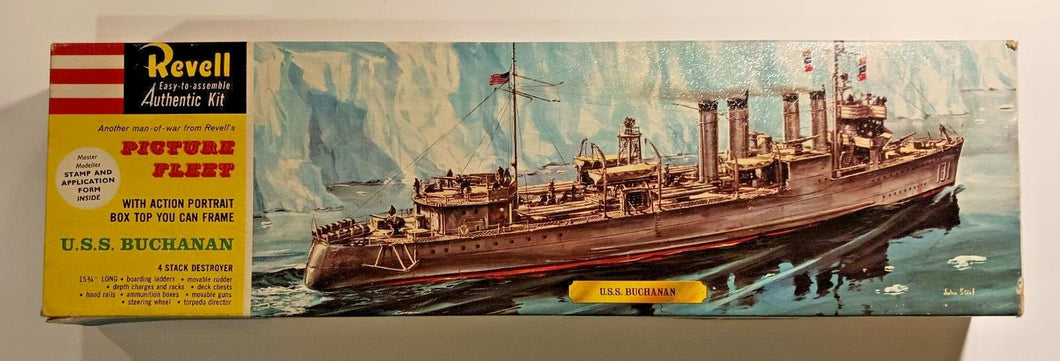 U.S.S. Buchanan H-375 (Revell Authentic Kit, 1960) Model Kit