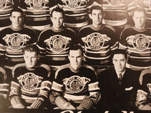 Load image into Gallery viewer, 1940-41 Chicago Black Hawks Nestor Johnson Skate Hockey Team Photo

