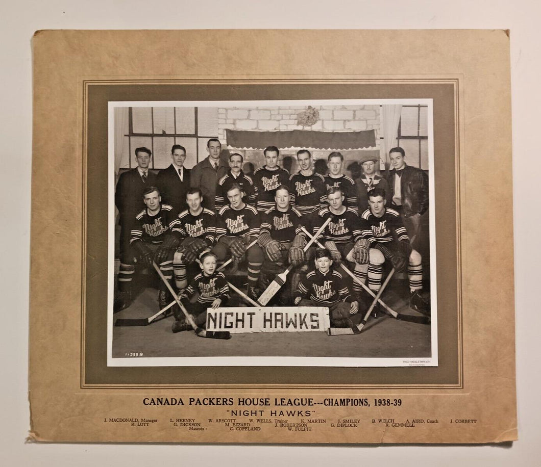 1938-39 Canada Packers House League Champions 
