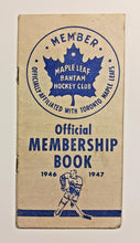 Load image into Gallery viewer, 1946-47 Maple Leaf Bantam Hockey Membership Booklet Vintage
