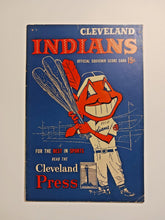 Load image into Gallery viewer, 1954 Detroit at Cleveland Indians Baseball Official Souvenir Score Card
