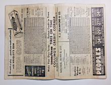 Load image into Gallery viewer, 1938 Toronto Maple Leaf Stadium Baseball Program w/ Newspaper Cut out
