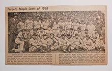 Load image into Gallery viewer, 1938 Toronto Maple Leaf Stadium Baseball Program w/ Newspaper Cut out
