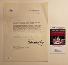 Load image into Gallery viewer, 1968 Vice President Hubert H. Humphrey Signed Letter with JSA COA AM96880
