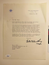 Load image into Gallery viewer, 1968 Vice President Hubert H. Humphrey Signed Letter with JSA COA AM96880

