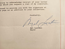 Load image into Gallery viewer, Toronto Mayor Mel Lastman Signed Letter with Envelope

