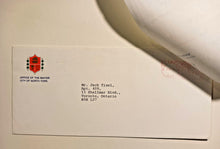 Load image into Gallery viewer, Toronto Mayor Mel Lastman Signed Letter with Envelope
