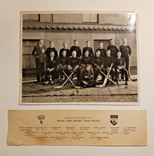 Load image into Gallery viewer, 1931-32 Royal York CPR Canadian Pacific Hockey Team, Real Photo w/ Member&#39;s List
