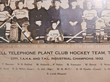 Load image into Gallery viewer, 1932 Bell Telephone Toronto Champions Hockey Team Photo w/ Original Frame
