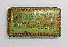 Load image into Gallery viewer, Trade Mark Mainsprings P.W. Ellis &amp; Co. Toronto Canada Material Dept. Container
