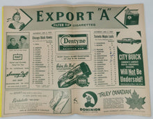 Load image into Gallery viewer, 1959 Toronto Maple Leafs Black Hawks Program, Dick Duff Cover
