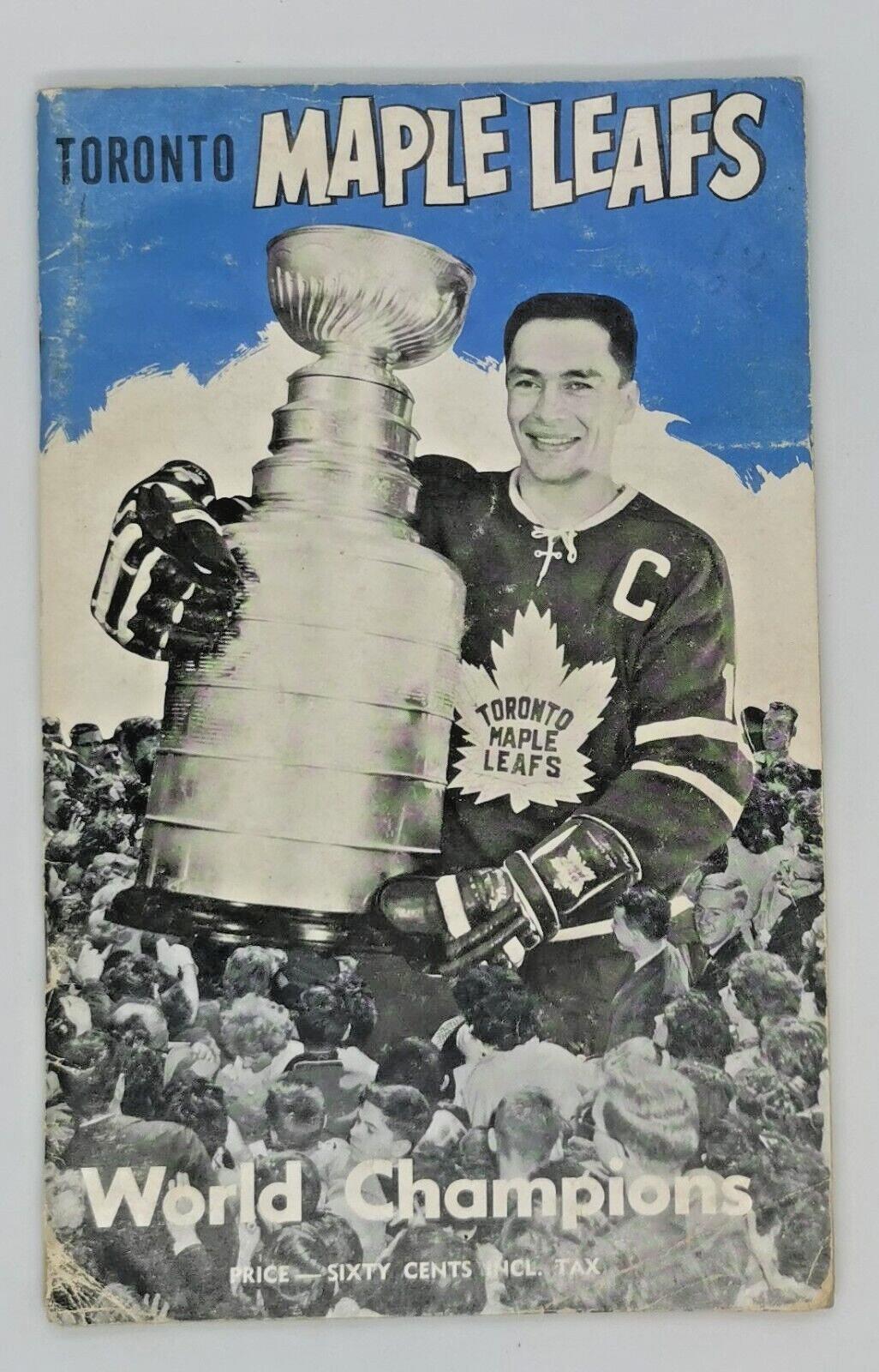 1962-1963 Toronto Maple Leafs World Champions Media Book