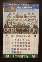 Load image into Gallery viewer, 1973-74 Maple Leaf Gardens Hockey Calendar Complete
