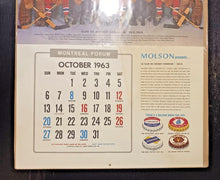 Load image into Gallery viewer, 1963-64 Montreal Canadiens Hockey Forum Calendar Complete
