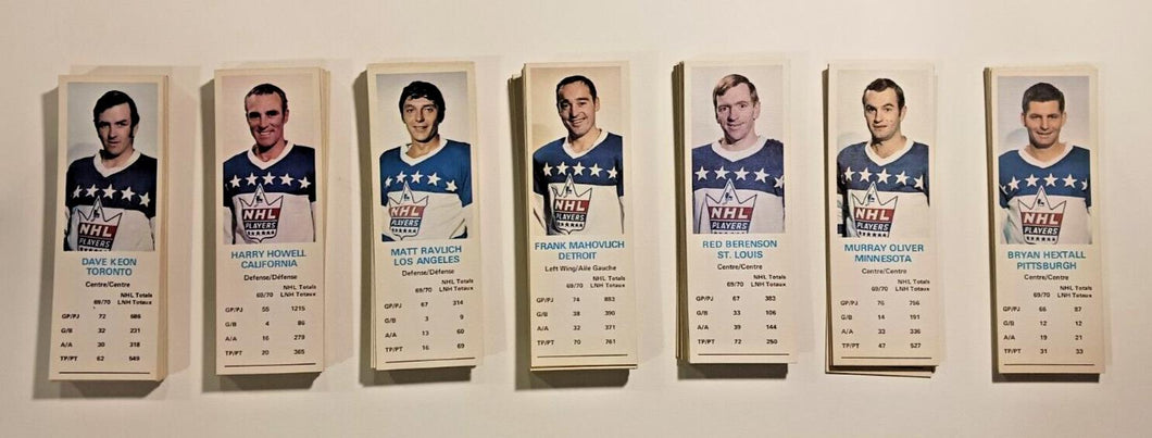 1970-71 Dad's Cookies Hockey Cards Set 1-144 (Missing 6)