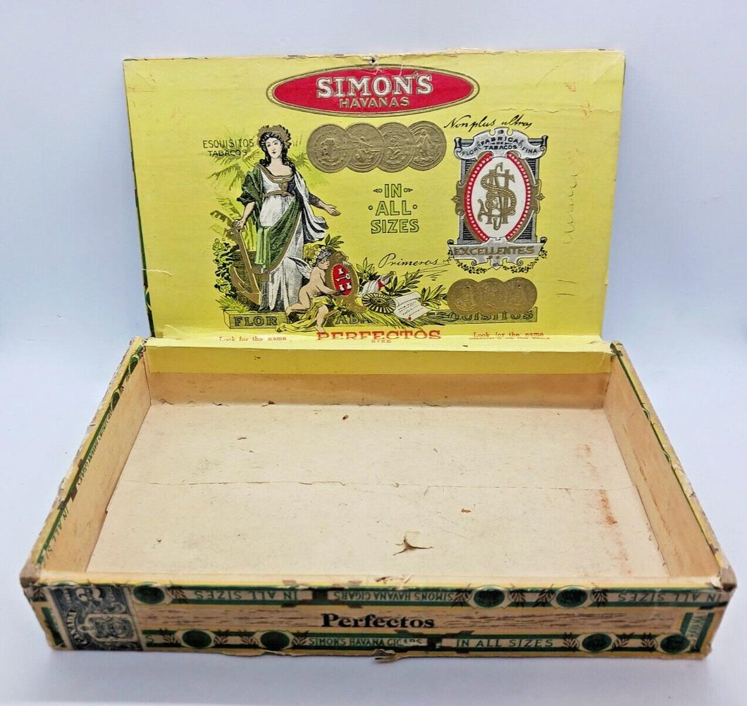 Simon's Havanas Perfectos Size Cigar Box by H. Simon & Sons Limited, Montreal