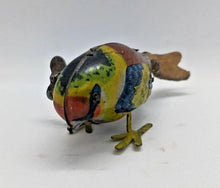 Load image into Gallery viewer, Vintage Tin Litho Mechanical Wind Up Toy 2 3/4&quot; Bird Japan W/ Key

