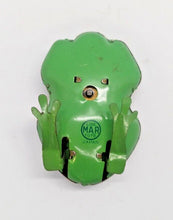 Load image into Gallery viewer, Vintage LineMar Toys Wind Up Frog Hopping Moving Japan Tin no Key
