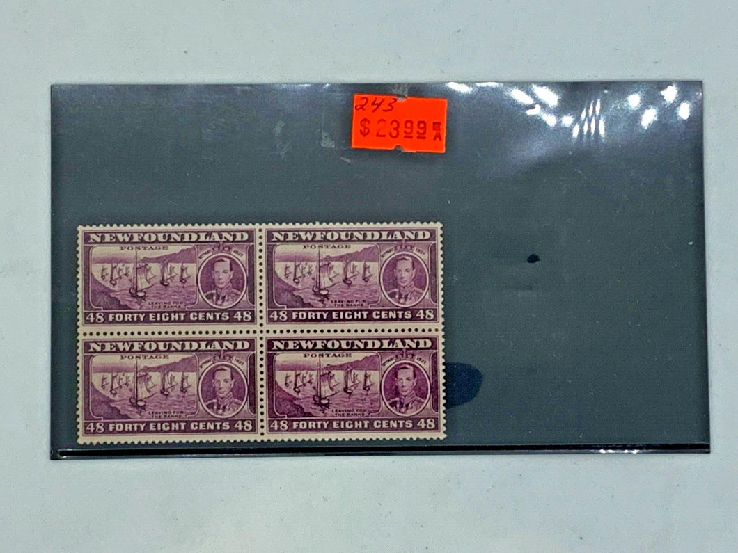 Canada Newfoundland #243 x4 Unused Postal Stamps