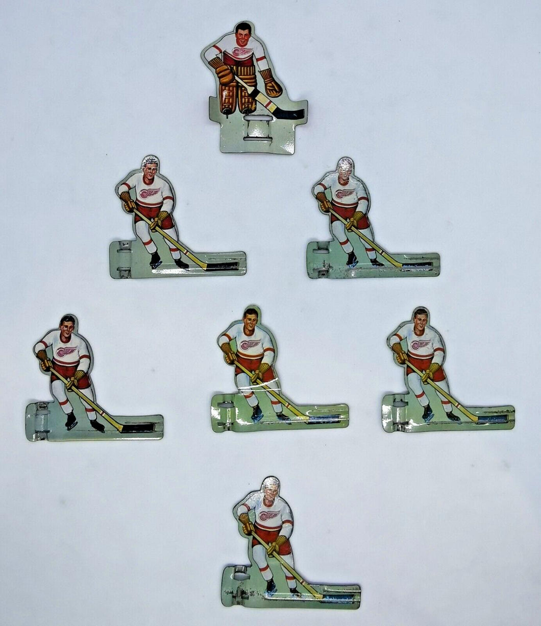 Eagle / Coleco Detroit Red Wings Team 1960's Game Table Top Hockey Figure Set 53