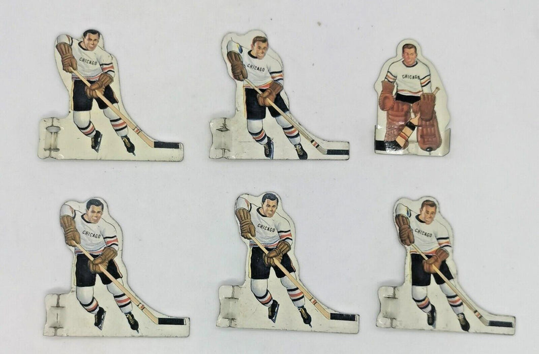 Coleco Munro Chicago Team 1960's Game Table Top Hockey Figure Set 46
