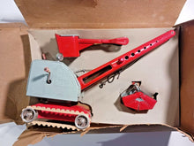 Load image into Gallery viewer, Vintage Tin Toy Crawler Crane MFZ Made in US Zone Germany
