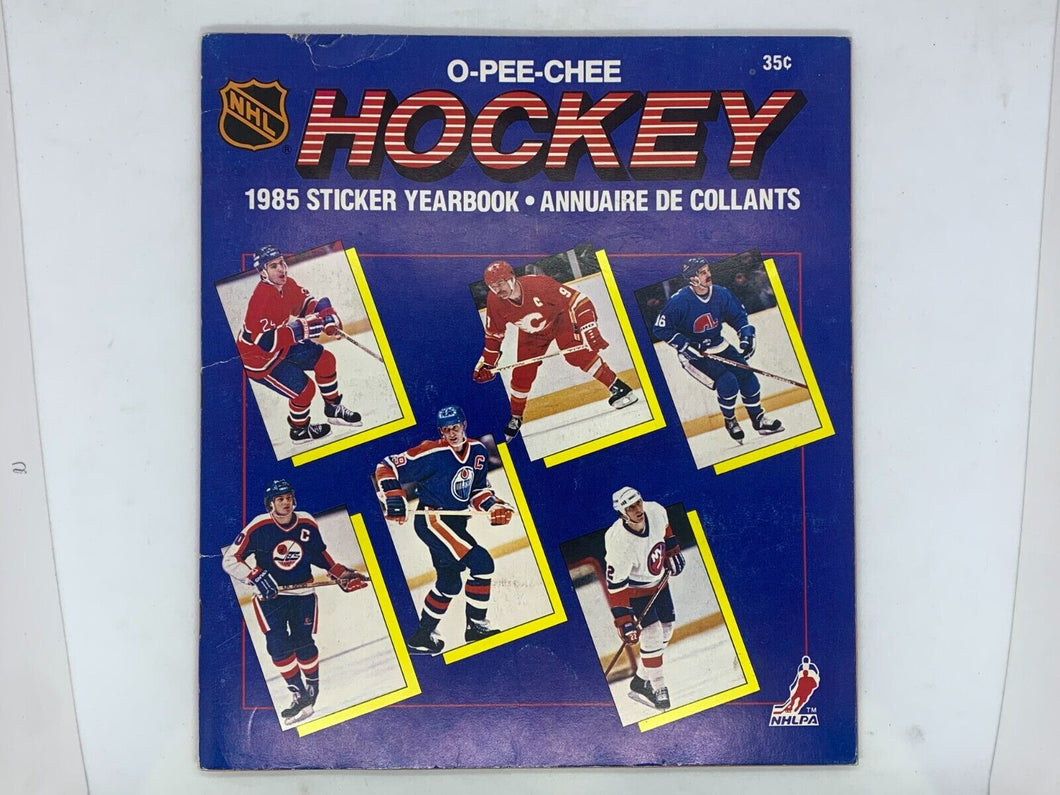 1985 O-Pee-Chee Hockey Sticker Yearbook - Incompleted -05