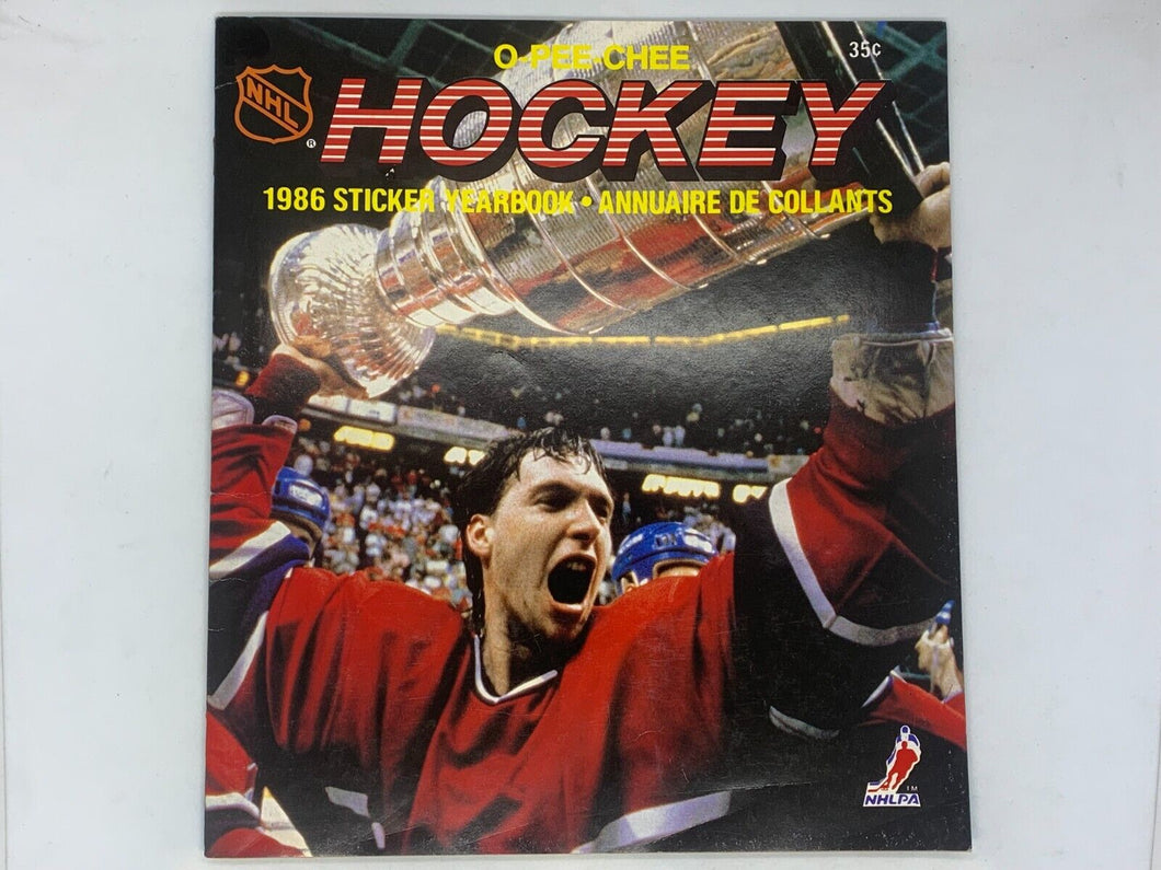 1986 O-Pee-Chee Hockey Sticker Yearbook *Incomplete* -05