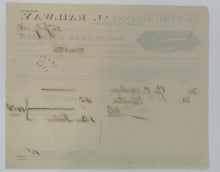 Load image into Gallery viewer, 1888 Intercolonial Railway Letter Head From Chas. L. Nelson to Monetno Rare
