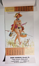 Load image into Gallery viewer, BRYERS &#39;HILDA&#39; 1968 PINUP CALENDAR - 19 1/4&quot; x 9 1/4&quot;
