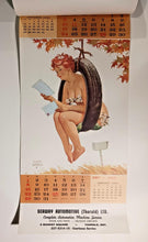 Load image into Gallery viewer, BRYERS &#39;HILDA&#39; 1968 PINUP CALENDAR - 19 1/4&quot; x 9 1/4&quot;
