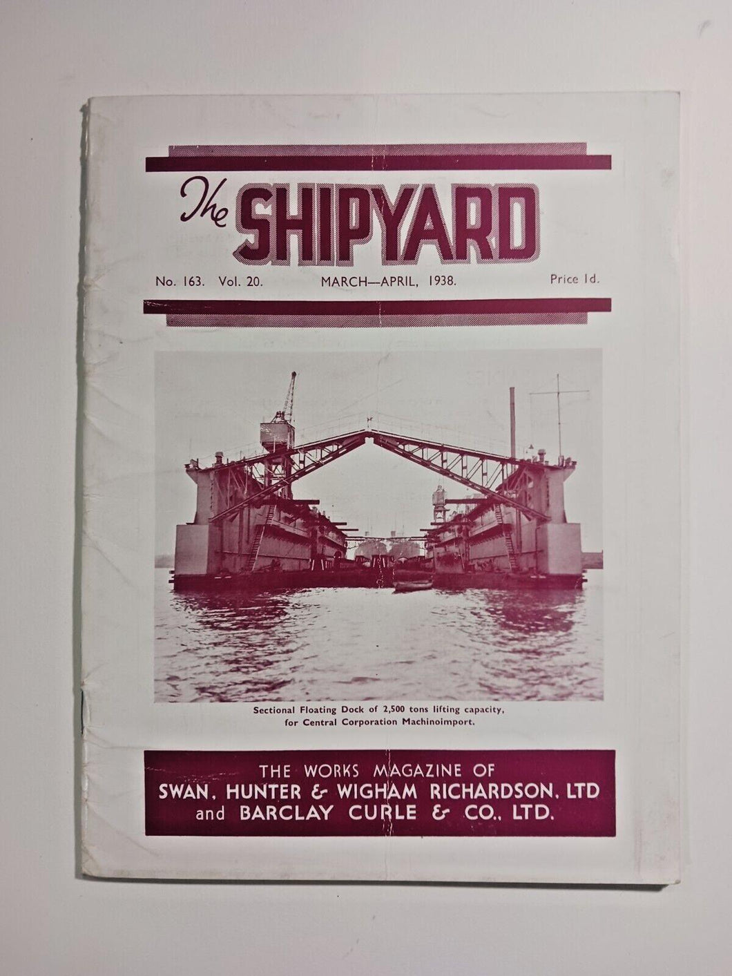 1938 March-April The Shipyard No. 163 Vol. 20 Magazine