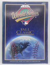 Load image into Gallery viewer, Mlb 1992 World Series Blue Jays Vs Braves Fall Classic Score Book
