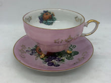 Load image into Gallery viewer, Vintage - Pink &amp; Gold, Antique Japanese, Cup &amp; Saucer
