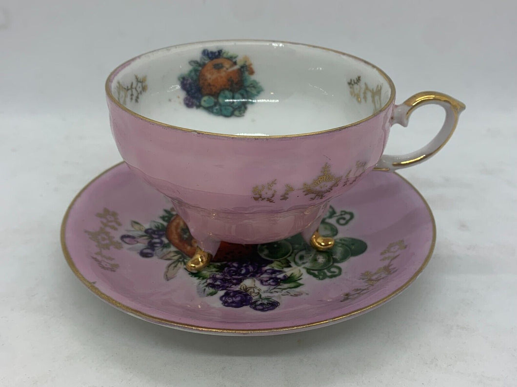 Vintage - Pink & Gold, Antique Japanese, Cup & Saucer