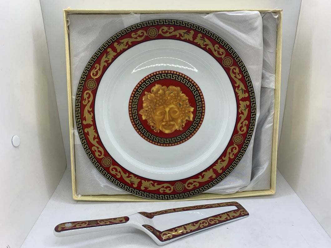 Casa Elite Juno - Adeline Fine Porcelain Cake Plate & Server Knife