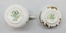 Load image into Gallery viewer, Hammersley &amp; Co Bone China Gold Trim and Gold Pattern Sugar Bowl &amp; Creamer Set

