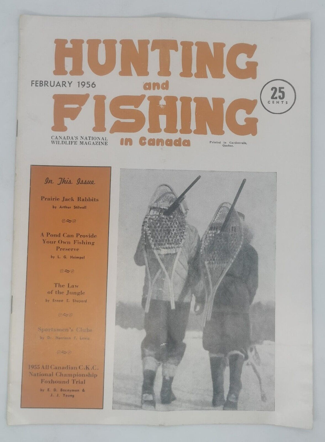 Hunting and Fishing In Canada Magazines Lot Issue 1956 Feb, 1956 April to Dec